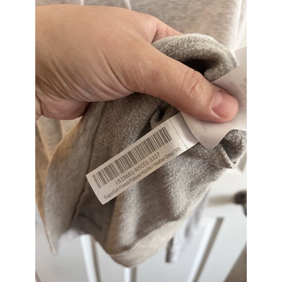 QUINCE SuperSoft Fleece Pullover Hoodie in Heather Grey - Size XS - Picture 6 of 8